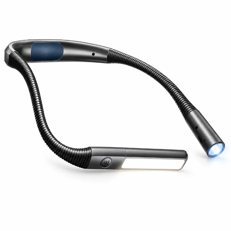 Lampe de lecture tour de cou noire